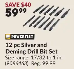 Princess Auto 12 pc Silver and Deming Drill Bit Set offer