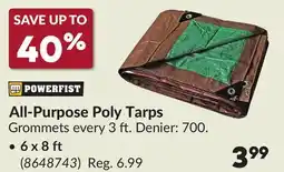 Princess Auto All-Purpose Poly Tarps 6 x 8 ft offer