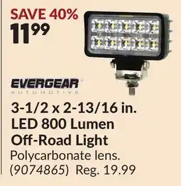 Princess Auto 3-1/2 x 2-13/16 in. LED 800 Lumen Off-Road Light offer