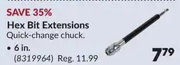 Princess Auto Hex Bit Extensions, 6 in offer