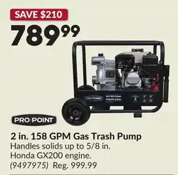 Princess Auto 2 in. 158 GPM Gas Trash Pump offer