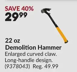 Princess Auto 22 oz Demolition Hammer offer