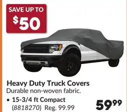 Princess Auto Heavy Duty Truck Covers offer