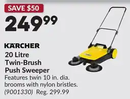 Princess Auto 20 Litre Twin-Brush Push Sweeper offer