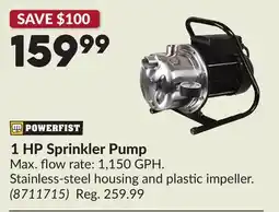 Princess Auto 1 HP Sprinkler Pump offer