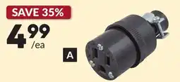 Princess Auto 15A 125V Rubber Plugs/Connectors Female Connector offer