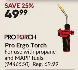 Princess Auto Pro Ergo Torch offer