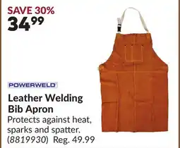 Princess Auto Leather Welding Bib Apron offer