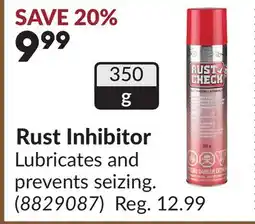 Princess Auto Rust Inhibitor offer