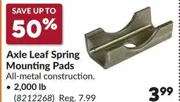 Princess Auto Axle Leaf Spring Mounting Pads, 2,000 lb offer