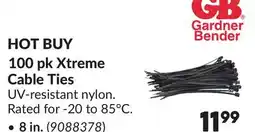 Princess Auto 100 pk Xtreme Cable Ties, 8 in offer