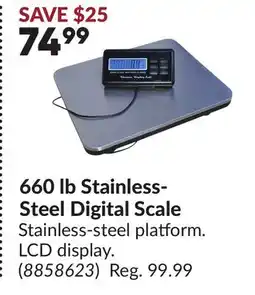 Princess Auto 660 lb Stainless-Steel Digital Scale offer