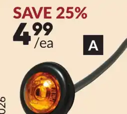 Princess Auto 12V LED Penny Lights, Amber offer