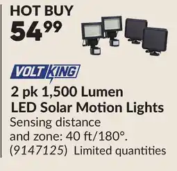 Princess Auto 2 pk 1,500 Lumen LED Solar Motion Lights offer