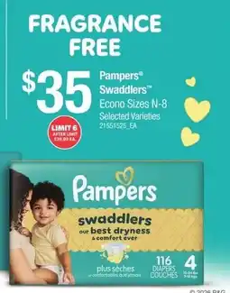 Loblaws Pampers swaddlers offer