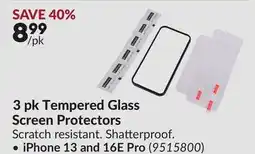 Princess Auto 3 pk Tempered Glass Screen Protectors, iPhone 13 and 16E Pro offer
