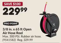 Princess Auto 3/8 in. x 65 ftOpen Air Hose Reel offer