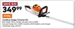 Princess Auto Cordless Hedge Trimmer Kit offer