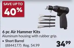 Princess Auto 6 pc Air Hammer Kits offer