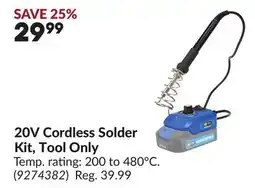 Princess Auto 20V Cordless Solder Kit offer