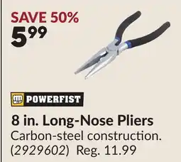 Princess Auto POWERFIST 8 in. Long-Nose Pliers offer