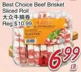 Foody Mart Best Choice Beef Brisket Sliced Roll offer