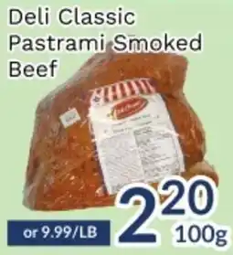 Oceans Fresh Food Market Deli Classic Pastrami Smoked Beef offer