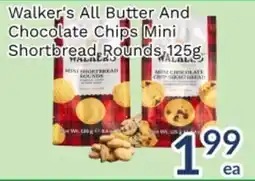 Oceans Fresh Food Market Walker's all butter and chocolate chips mini shortbread rounds offer