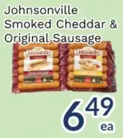 Oceans Fresh Food Market Johnsonville Smoked Cheddar & Original Sausage offer