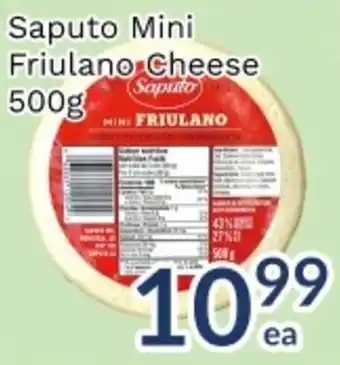 Oceans Fresh Food Market Saputo mini friulano cheese offer