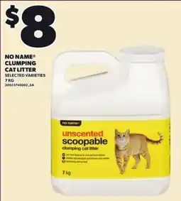Loblaws No Name clumping cat litter offer