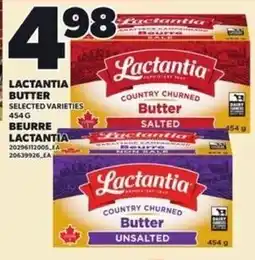 Independent Grocer Lactantia butter selected varieties offer