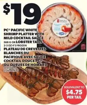 Independent Grocer PC pacific white shrimp platter with mild cocktail sauce offer