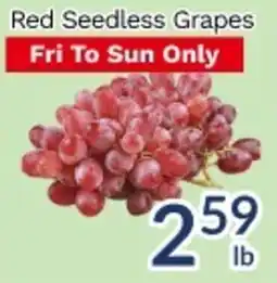Oceans Fresh Food Market Red Seedless Grapes offer