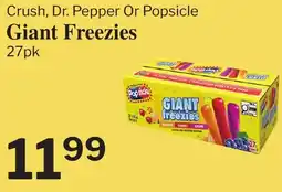 Village Food Markets Popside Giant Freezies offer