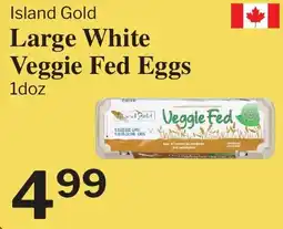 Village Food Markets Island Gold Large White Veggie Fed Eggs offer