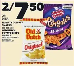 Loblaws Humpty Dumpty snacks offer