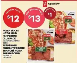 Independent Grocer Roma sliced hot & mild pepperoni club pack offer