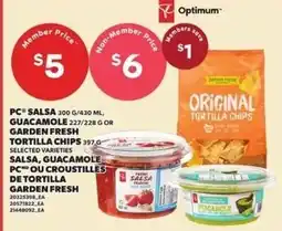 Independent Grocer PC salsa guacamole garden fresh tortilla chips offer