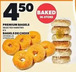 Independent Grocer Premium bagels offer