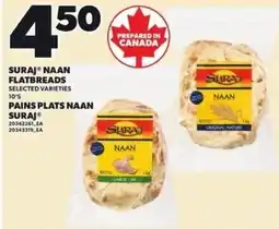 Independent Grocer Suraj naan flatbreads offer