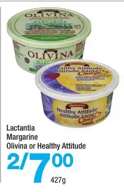 Highland Farms Lactantia Margarine Olivina or Healthy Attitude offer