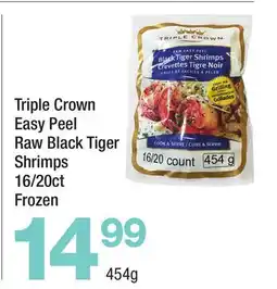 Highland Farms Triple Crown Easy Peel Raw Black Tiger Shrimps offer