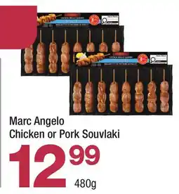 Highland Farms Marc Angelo Chicken or Pork Souvlaki offer
