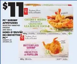 Independent Grocer PC shrimp appetizers offer