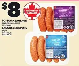 Independent Grocer PC pork sausage offer