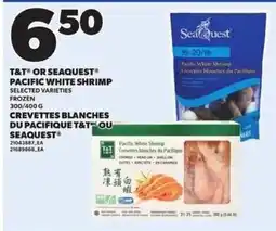Independent Grocer T&T or Seaquest pacific white shrimp offer