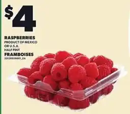 Independent Grocer Raspberries offer
