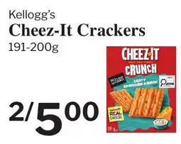 Village Food Markets Kellogg's Cheez-It Crackers offer