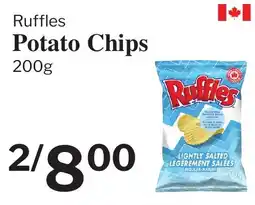 Village Food Markets Ruffles potato chips offer
